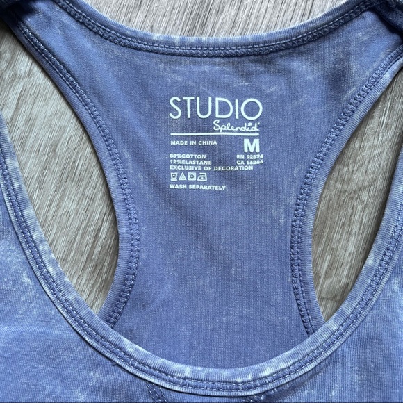 Splendid• Emily Acid Wash Bra Stone Blue - Picture 7 of 13
